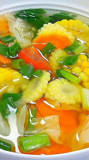 SIMPLE VEGETABLE SOUP WITHOUT STEWING WITHOUT SEASONING ‼️