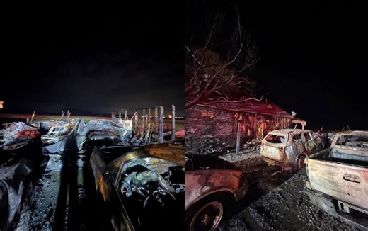 Home, multiple cars damaged by fire in Pendleton