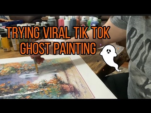 Trying the Viral Tik Tok Ghost Painting Challenge