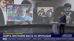 37K views · 510 reactions | The Gupta family is back in the spotlight. The two brothers, Atul and Rajesh Gupta are wanted by South African authorities on criminal charges for the misappropriation of government funds to the tune of billions of Rand. #eNCA #DStv403 #QuestionThinkAct | eNCAnews | Facebook