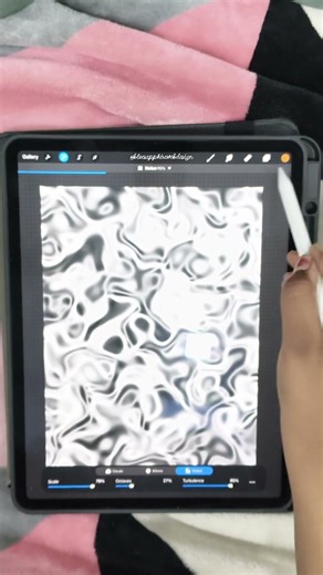 How to create metallic texture in procreate ✨ #procreate #digitalart #metallic #viralshorts