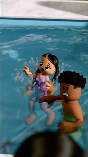Londyn almost drowned in the pool prank #roblox