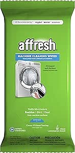 Affresh Washing Machine Cleaner, 48 Wipes (2 Packs, 24 Wipes each) | Cleans Front Load and Top Load Washers, Including HE