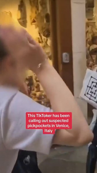 310K views · 6.8K reactions | ‘Attenzione pickpocket’ Monica Poli is a Lega Nord councillor in Venice and a 30-year member of the ‘Cittadini non distratti’, or ‘undistracted citizens’ group. Her videos calling out suspected pickpockets in the city have gone viral. #pickpocket #Attenzionepickpocket #viral | Sky News | Facebook