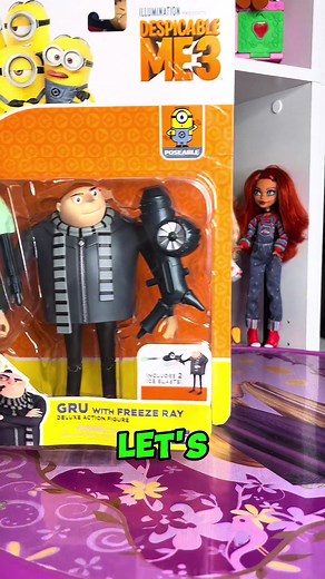 I unboxed a Despicable Me 3 Gru Figure from my collection :D HE’S SO COOL AND I LOVE HIS FREEZE RAY!! Let me know if you want a Minion figure unboxing