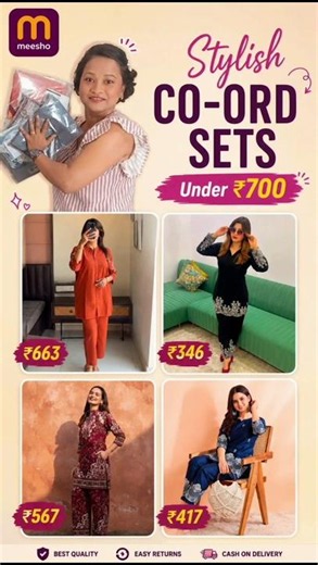 Meesho Stylish Co-Ord Sets Haul 😍 | #shopping #fashion #fun