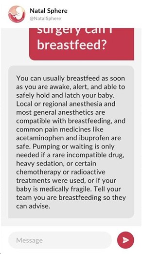 How long after surgery can I breastfeed?