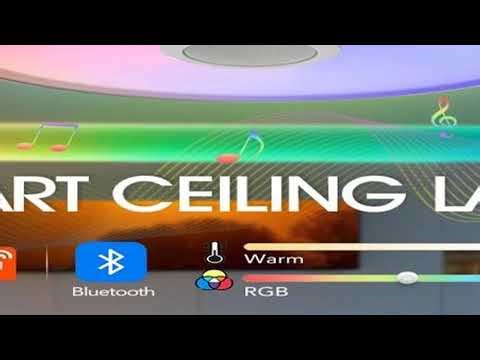 LED Smart Ceiling Lamps RGB APP Remote Control Dimming Modern Home Lighting Music Light with