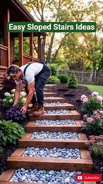 DIY Sloped Garden Stairs Turn Into a Garden Paradise!