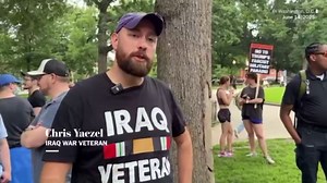 Iraq War veteran protests military parade