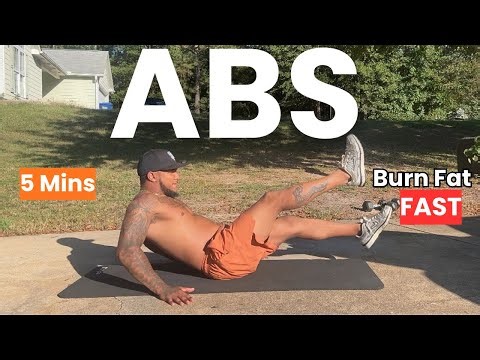 5 Minute INTENSE ABS Workout | No Equipment, No Rest