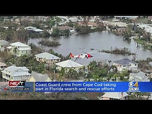 Coast Guard crew from Cape Cod taking part in Hurricane Ian search and rescue efforts