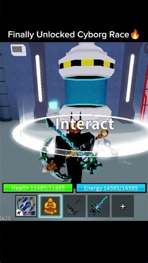 Finally!! I Got Cyborg Race🔥🔥In Blox fruit #roblox