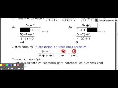 Fracciones parciales: Método de encubrimiento de Heaviside
