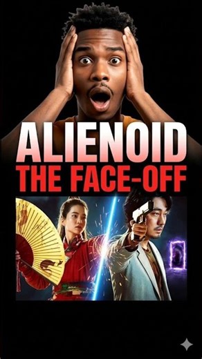 Time travel + aliens + sword fight + guns = mind-blowing movie! #shorts #alienoid #movieclips