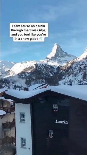 A Winter Train Ride in the Swiss Alps Makes Life Feel Like a Snowglobe