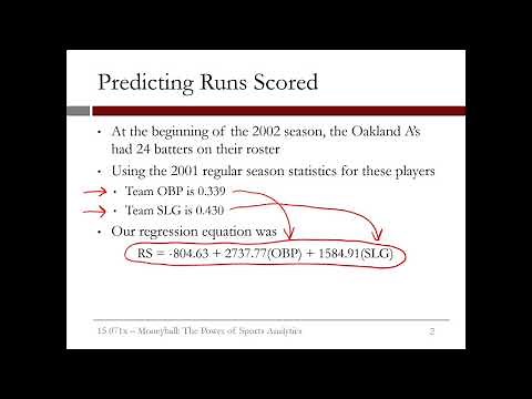 2.3.7 Sports Analytics - Video 4: Using the Model to Make Predictions