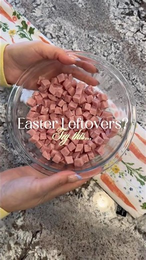 Cheesy Ham & Rice Casserole! You can find the full recipe on my Food Social! 🥘 #easterrecipes