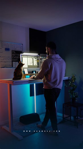 I've had enough with staying seated all of my working hours, my back couldn't take it anymore... I needed a solution for my problem, and luckily, I found the Atlas Lite Standing Desk from @blacklyte This desk has everything I need!!! • Stable height adjustment • Ultra-quiet operation • Close-up of dual-layer desktop (one layer steel frame one layer renewable wood). • Excellent weight capacity (120kg) • Height memory functionCable management system I highly recommend you try out the Atlas Lite St