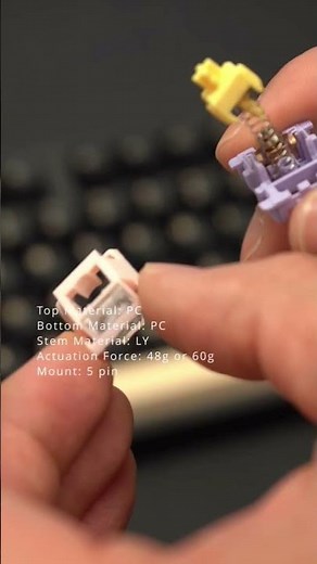 Poppy sound switches - MMD Princess v4 tactile #mechanicalkeyboard