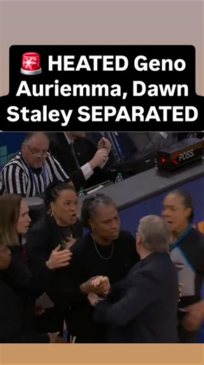 🚨 HEATED Geno Auriemma, Dawn Staley SEPARATED @ Final Four | March Madness womens college basketball
