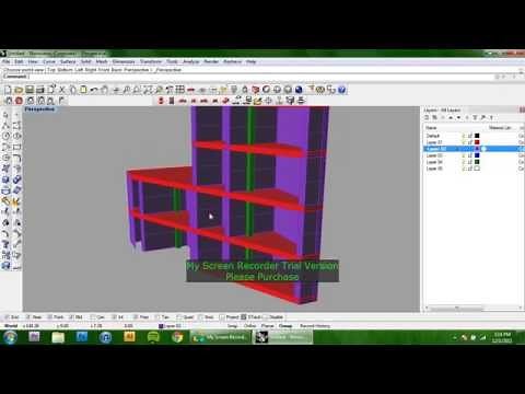 Taking a Sectional Perspective from a Rhino model