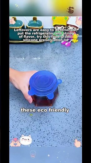 14 PCS Reusable Silicone Stretch Lids for Food Storage - 6 Blue & 6 Clear, 7 Sizes