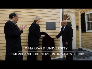 Honoring Four Enslaved Persons in Harvard’s History