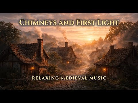 Chimneys and First Light – Relaxing Medieval Village Music | Fantasy Ambience