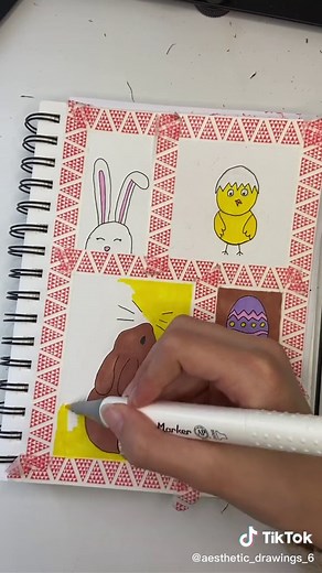 Easter Drawing Ideas and Aesthetic Sketchbook Inspiration
