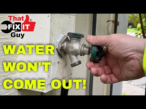WATER WON'T COME OUT!...EASY Fix for a Outdoor Water Faucet!