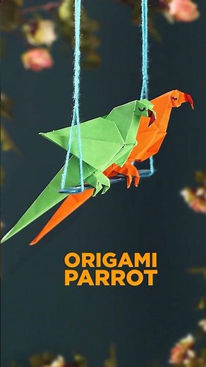 Make an Origami Parrot in Minutes 🦜 | Easy DIY Craft