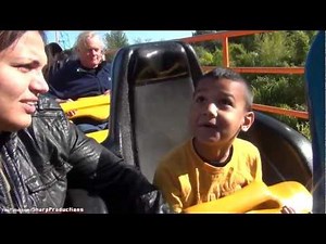 6 Year Old Rides Goliath at Six Flags Magic Mountain