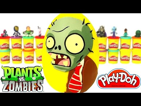 Huevo Sorpresa Gigante de Plants vs Zombies en Español de Plastilina Play Doh