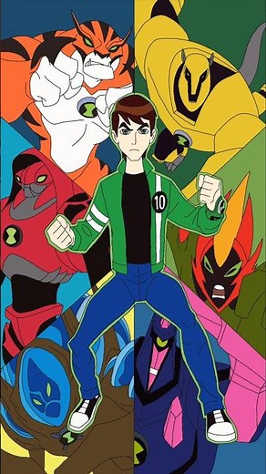 Drawing Ben 10 Ultimate Aliens in Easy Way 👽🔥 #Shorts Ultimate Alien Transformation Drawing |