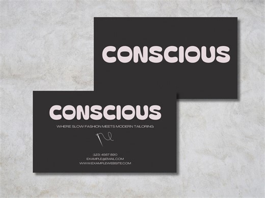 Business Card Template Canva | Minimalist Business Cards | Editable Canva Template | Modern Brand Card Design | Double Sided Card - Etsy