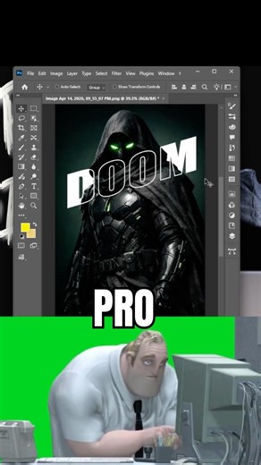 Photoshop Tips 2026 - Tips for adding Text Behind Person and creating See-through Effects #short