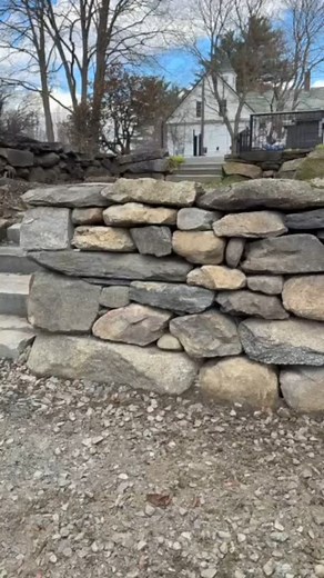Feels great to be back outdoors stacking rocks! And we’re happy to report there are now two fewer failing retaining walls in the world. 🙂 | Friction and Gravity LLC