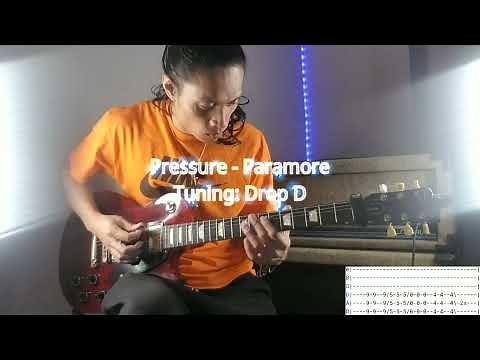 How to play Pressure by Paramore (Guitar lesson with Tabs)