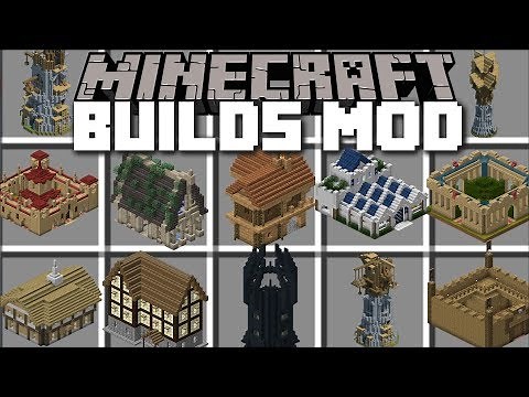 Minecraft INSTANT STRUCTURES MOD / METEOR CRASH WITH ISM BUILDING HOUSES!! Minecraft