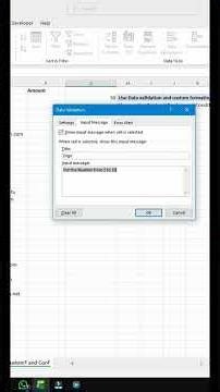 Data Validation for Excel: Build Your First Error-Proof Data Entry System.