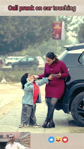 Call prank on car touching #viral #funny #comedy #trending #shorts