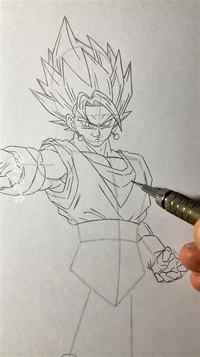Drawing Vegito - Dragon ball Z #shorts