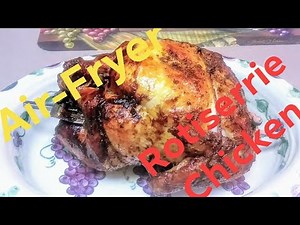 ROTISSERIE CHICKEN Power Air Fryer Oven Pro 💖 AIR FRIED GARLIC BUTTER INJECTED Step-By-Step TUTORIAL