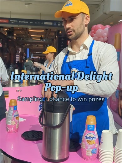 International Delight Pop-up Celebrate 40 years with International Delight by sampling their coffee cream flavours with a hot or cold brew. Spin the wheel for a chance to win prizes (birthday card, coupons, mug, etc). Sampling: - Limited Edition Birthday Cake - French Vanilla - Caramel Macchiato - Southern Butter Pecan - French Vanilla Cold Foam 📍 Eaton Centre, L1, across from MAC 🗓️ Mar 9-22