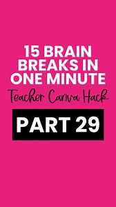 Teresa Kwant | 🧠✨ Teachers, are you ready to create 15 brain breaks in just one minute with Canva?! Here’s how to do it using Bulk Create and Magic Write:... | Instagram