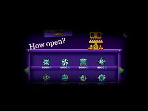 How open secret store in Geometry dash.