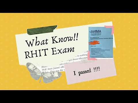 RHIT STUDY TIPS! What you need to know for RHIT exam #HIM #healthcare administration