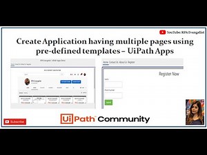 Create full application having multiple pages using UiPath Apps | PreDefined Template | Anmol