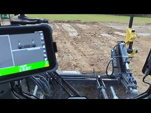 Cutting clay to grade with Topcon MC-Mobile 3d laser leveling!